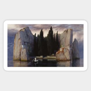 Isle of the Dead by Arnold Bocklin Sticker